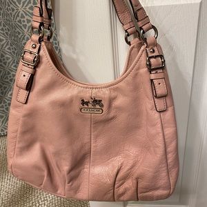 Coach leather bag with matching wallet
